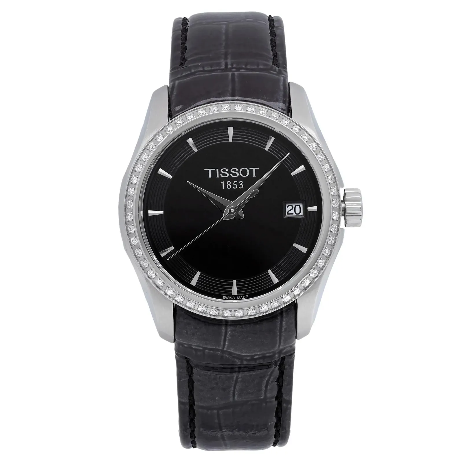 Couturier Diamond Black Dial Quartz Ladies T035.210.66.051.00 32mm