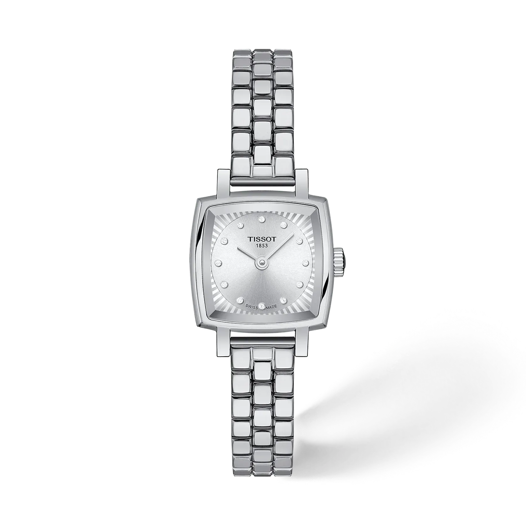 Tissot Lovely Square T058.109.11.036.01 White Dial Watch Ref. T058.109.11.036.01