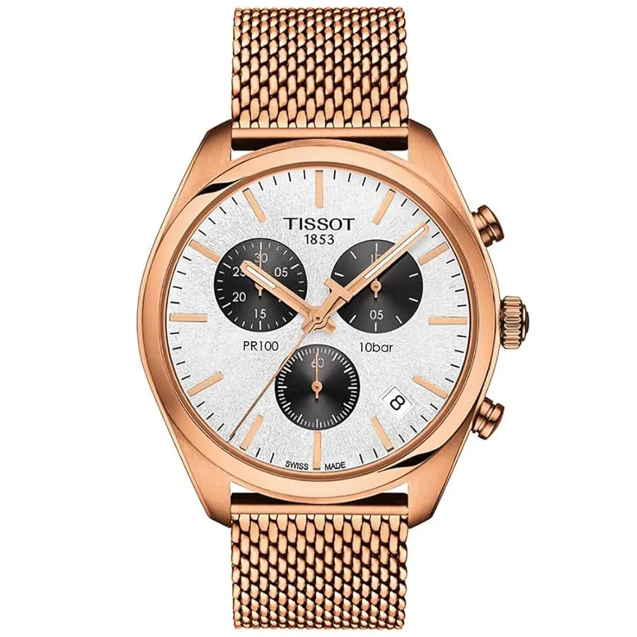 Tissot PR 100 Chronograph T101.417.33.031.01 Silver Dial Watch Ref. T101.417.33.031.01