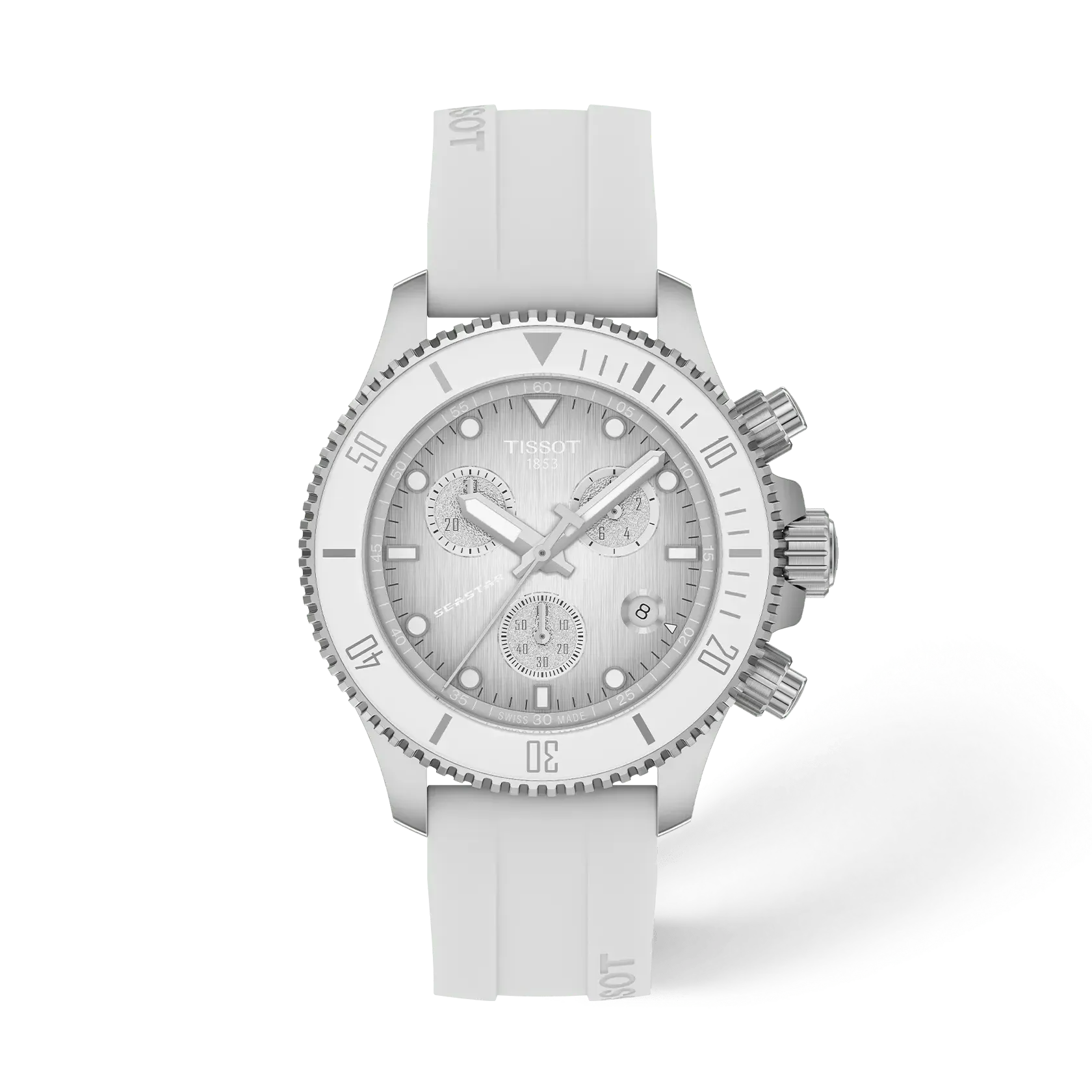 Tissot Seastar 1000 Chronograph T120.217.17.011.00 White Dial Watch Ref. T120.217.17.011.00