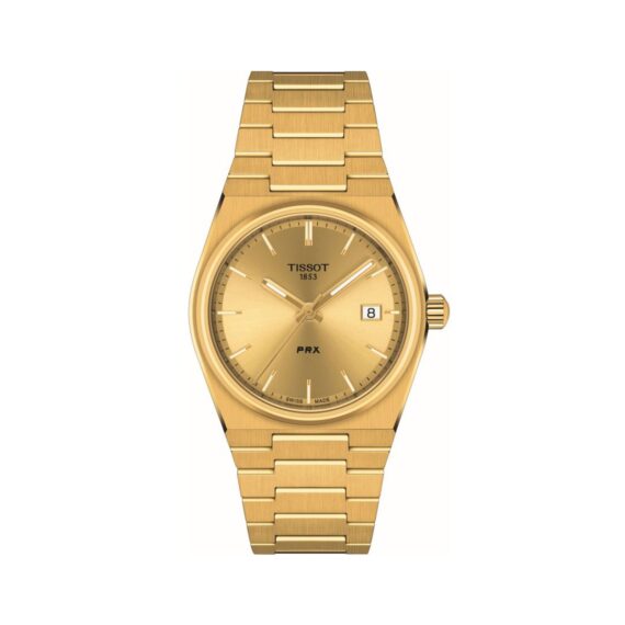 PRX 35mm Quartz Gold PVD T137.210.33.021.00