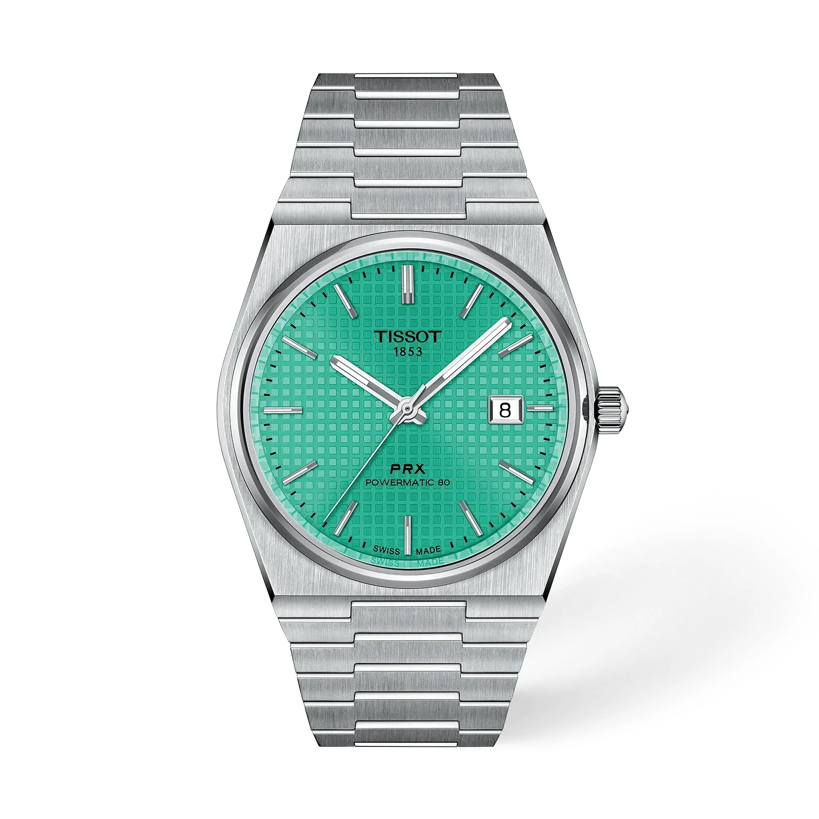 Tissot PRX Powermatic 80 T137.407.11.091.01 Mint Green Dial Watch Ref. T137.407.11.091.01