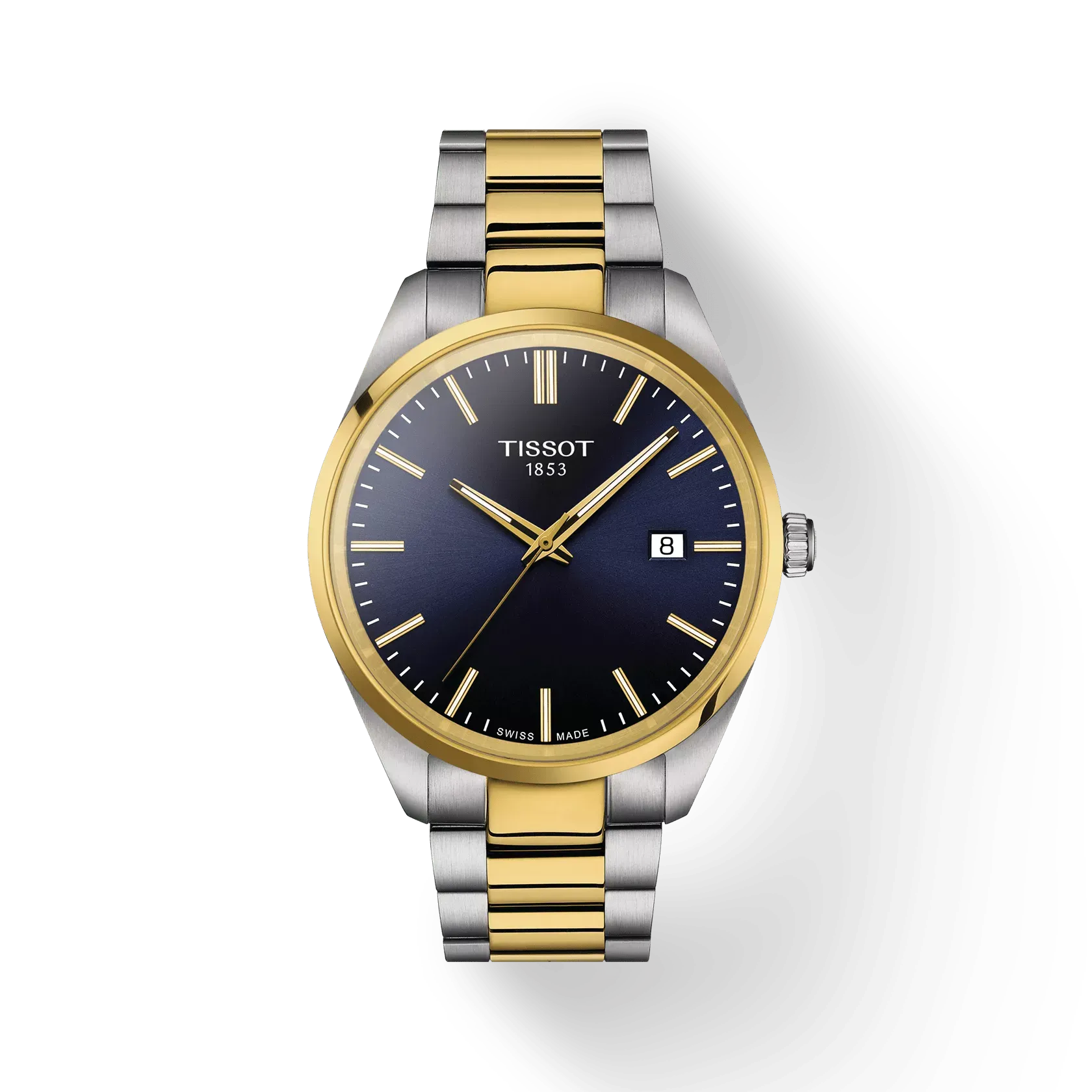 PR 100 Quartz Blue Dial Two-Tone T150.410.22.041.00 40mm