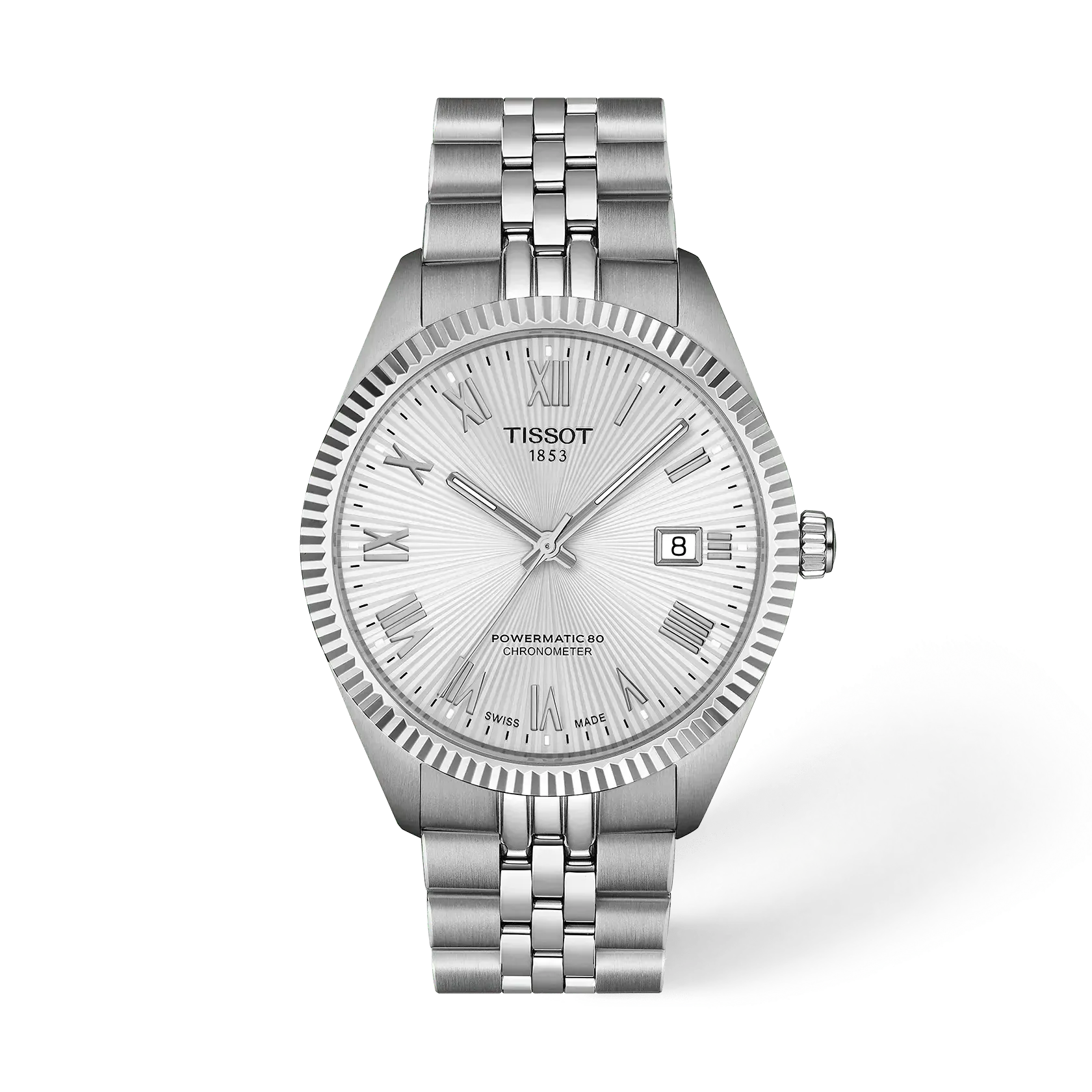 Tissot Ballade Powermatic 80 T156.408.11.033.00 Silver Dial Watch Ref. T156.408.11.033.00