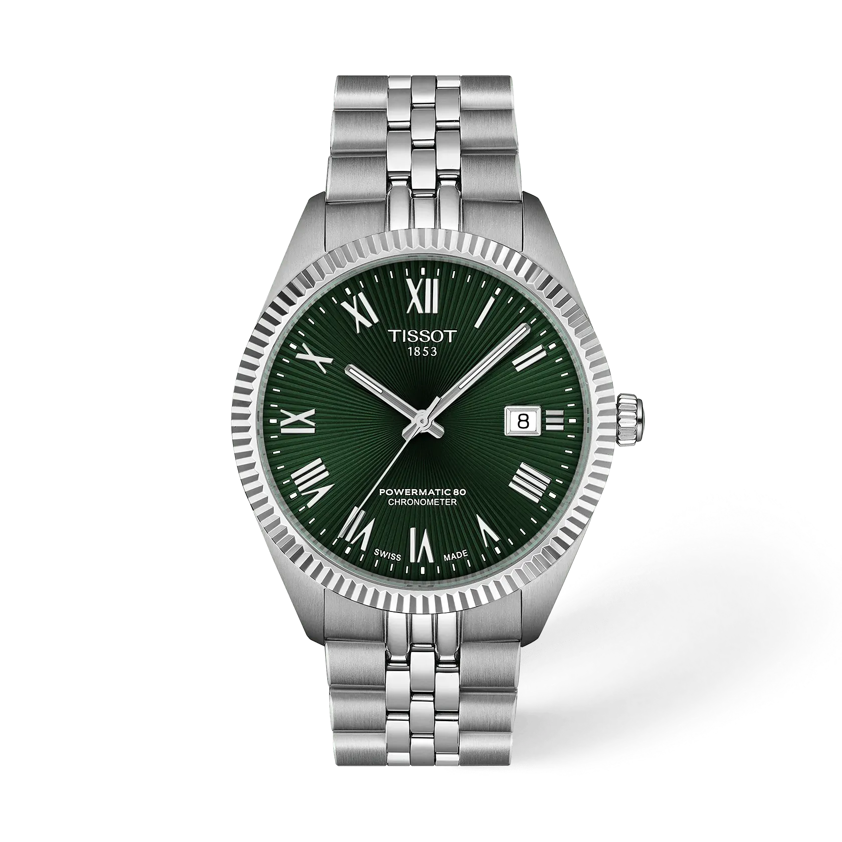 Tissot Ballade Powermatic 80 T156.408.11.093.00 Green Dial Watch Ref. T156.408.11.093.00