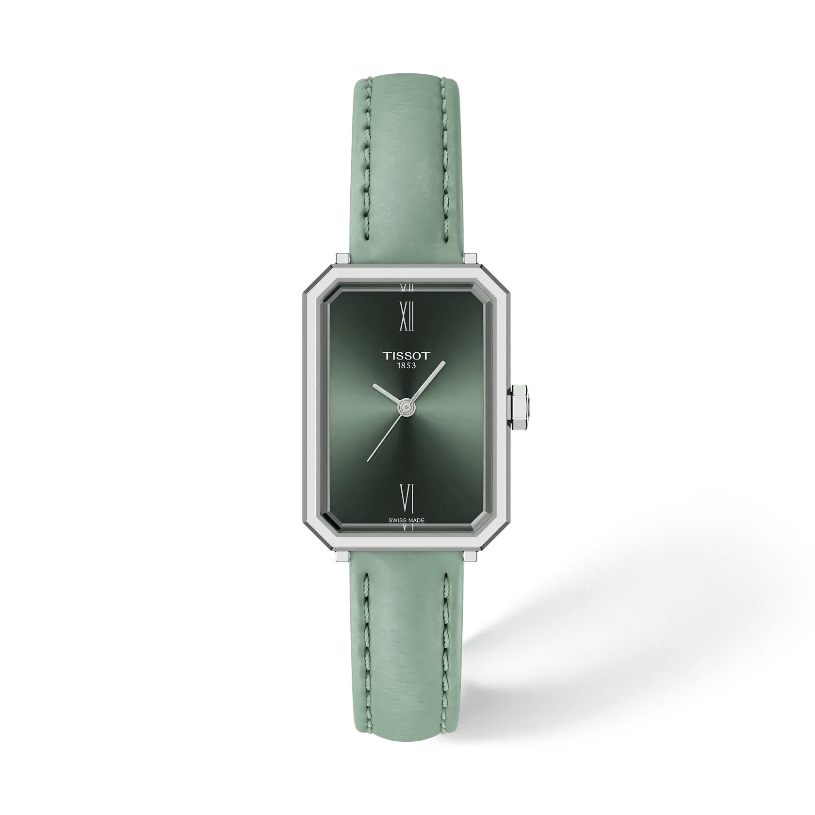 Tissot SRV Rectangular T160.110.16.093.00 Green Dial Watch Ref. T160.110.16.093.00