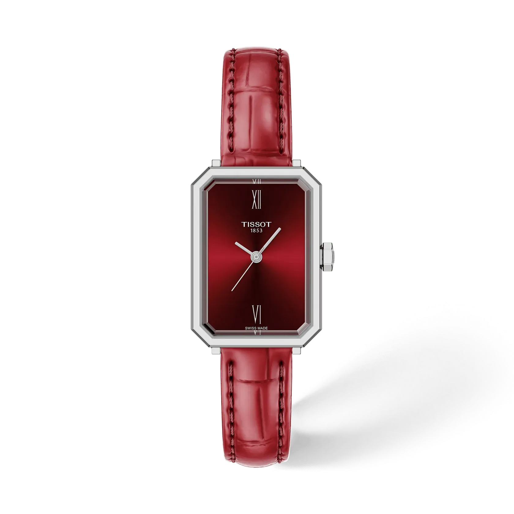 Tissot SRV Rectangular T160.110.16.423.00 Red Dial Watch Ref. T160.110.16.423.00